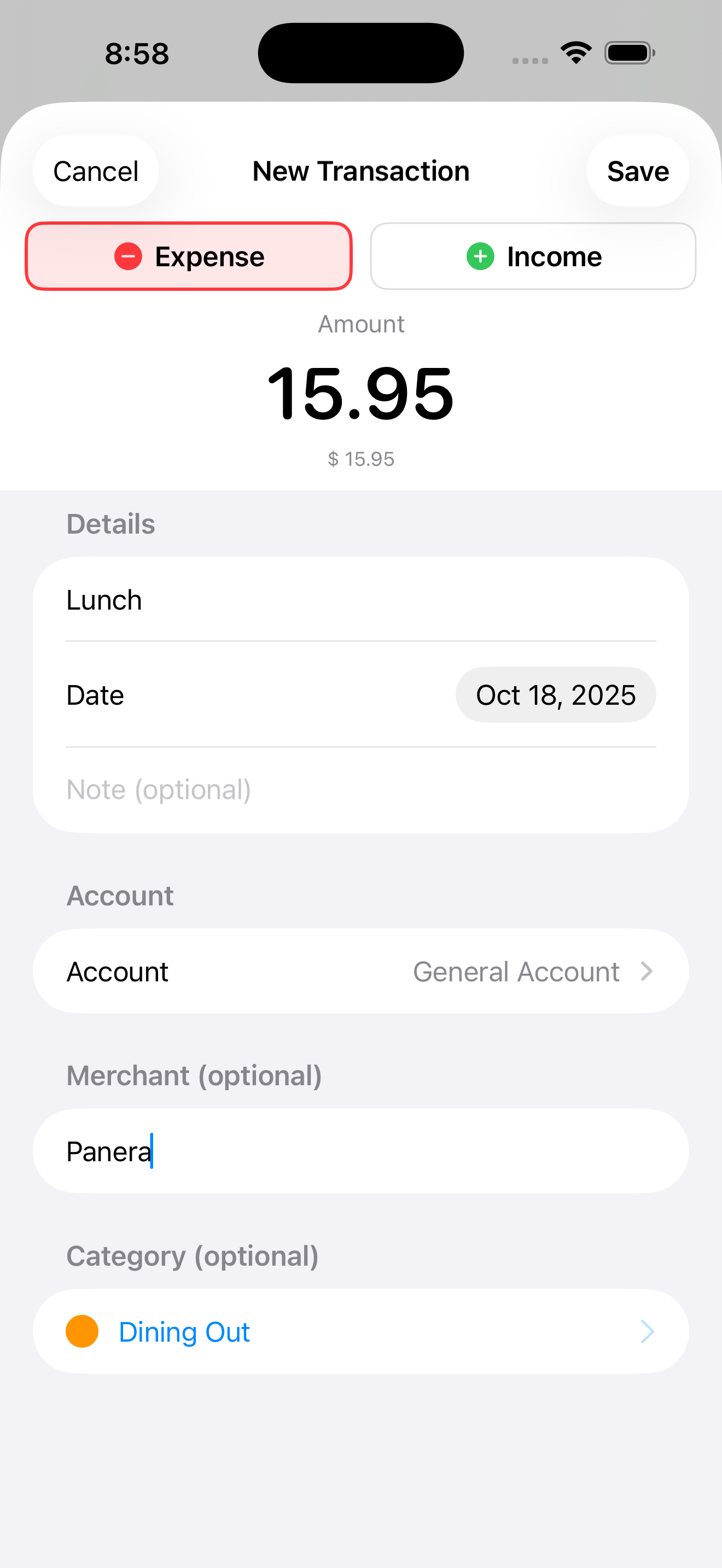 Add transaction flow inside Clara Money